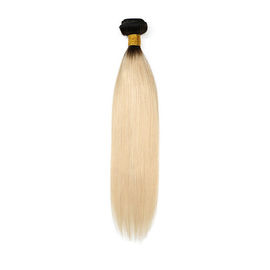 Color 1b / 613 Russian Ombre Human Hair Extensions Shedding Free Double Weft