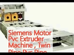 Η Siemens Motor Pvc Extruder Machine, η Twin Pipe Pvc Pipe Manufacturing Machine είναι μια μηχανή κατασκευής σωλήνων.